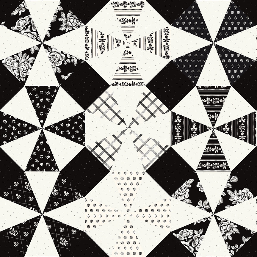 Moonlit Trellis Kaleidoscope Cloud Fabric | My Mind’s Eye for Riley Blake