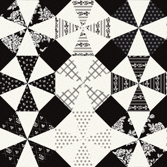Moonlit Trellis Kaleidoscope Cloud Fabric | My Mind’s Eye for Riley Blake