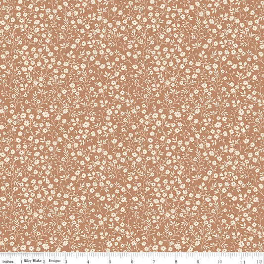 Harvest on the Prairie Floral Fabric – Suede | Modern Prairie