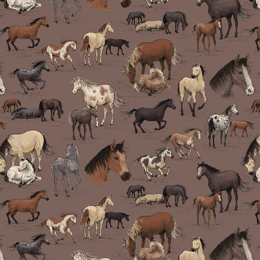 Legacy Quilt Backing Set featuring Horseshoe Creek by RBD Designers – 7⅜ Yards (Choice of Linen or Lt Raisin) - 50% Deposit December 2026