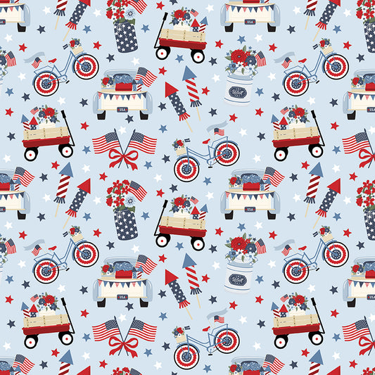 Limelight Quilt Kit Backing Set β Hooray for the USA by Dani Mogstad for Riley Blake Designs - 50% Deposit February 2027 Preorder