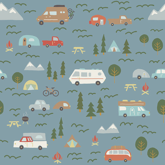 Log Cabin Stars Quilt Kit Backing Set - February 2027 Preorder – Upper Pines by Deena Rutter for Riley Blake Designs