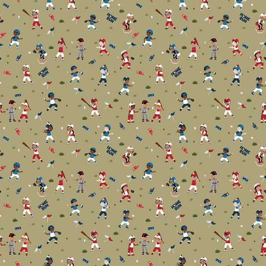 Home Run Panel Quilt Kit Backing Set β 50% Deposit January 2027 Preorder - Hometown Heroes by Jennifer Long for Riley Blake Designs