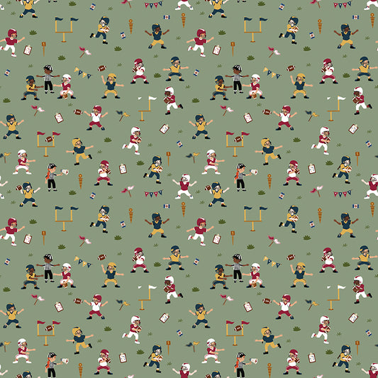 Touchdown Panel Quilt Kit Backing Set β 50% Deposit January 2027 Preorder - Hometown Heroes by Jennifer Long for Riley Blake Designs