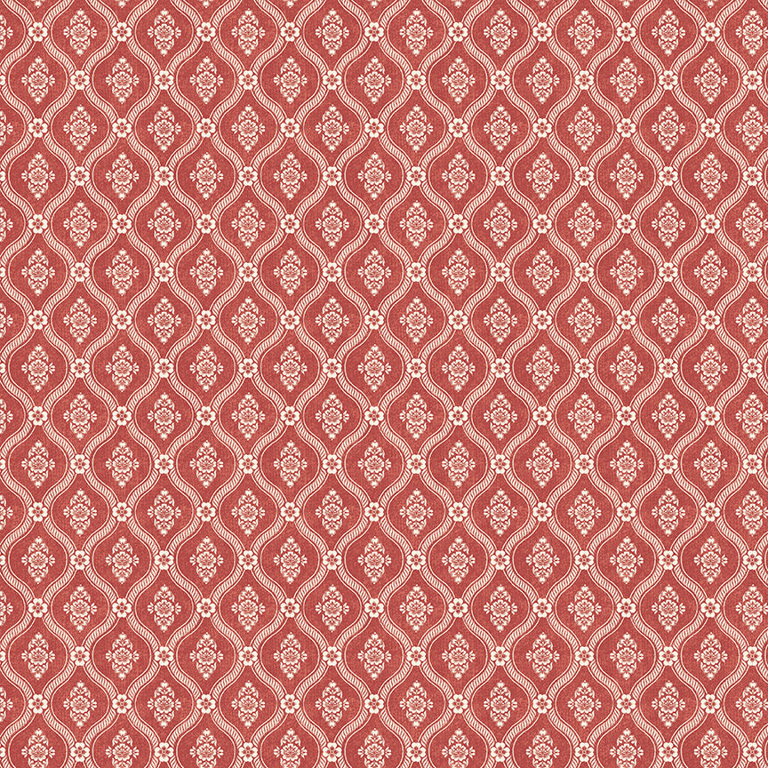Tales of Yuletide Woodland Damask – Red | Laura Ashley | 50% Deposit Preorder | June 2027