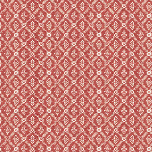 Tales of Yuletide Woodland Damask – Red | Laura Ashley | 50% Deposit Preorder | June 2027