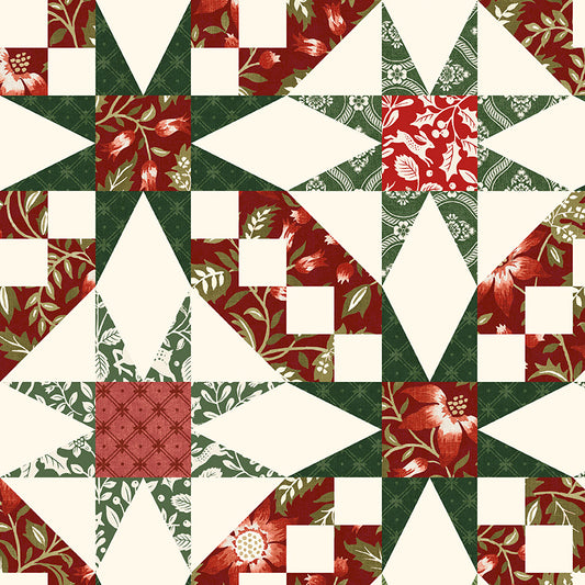 Tales of Yuletide Star Quilt – Multi | Laura Ashley | 50% Deposit Preorder | June 2027 | C19237-MULTI