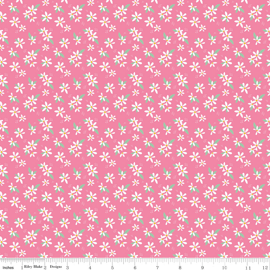 My Mind's Eye Citrus Kiss Ditsy Hot Pink – 50% Deposit June 2027 Preorder