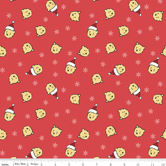 Echo Park Paper Co. Winnie-the-Pooh Christmas Santa Pooh Jumble Red β 50% Deposit June 2027 Preorder