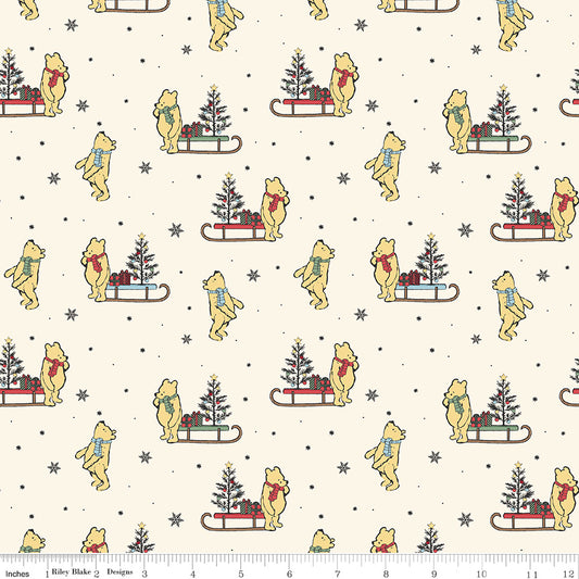 Echo Park Paper Co. Winnie-the-Pooh Christmas Sleds Cream β 50% Deposit June 2027 Preorder