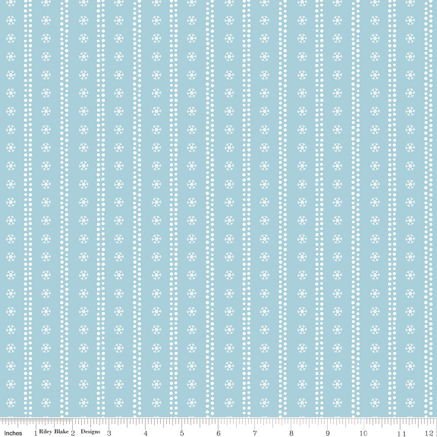 Echo Park Paper Co. Winnie-the-Pooh Christmas Stripes Blue – 50% Deposit June 2027 Preorder