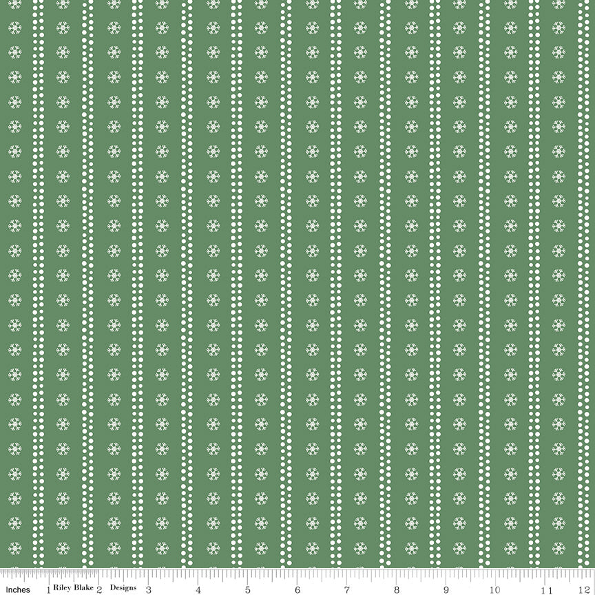 Echo Park Paper Co. Winnie-the-Pooh Christmas Stripes Green – 50% Deposit June 2027 Preorder