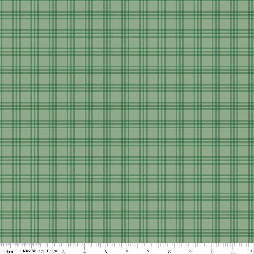 Echo Park Paper Co. Winnie-the-Pooh Christmas Plaid Green – 50% Deposit June 2027 Preorder
