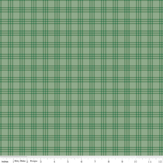 Echo Park Paper Co. Winnie-the-Pooh Christmas Plaid Green β 50% Deposit June 2027 Preorder