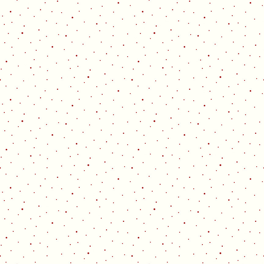 Dapple Dot Barn Red Yardage | Riley Blake Designs Basic | Sold by the Yard