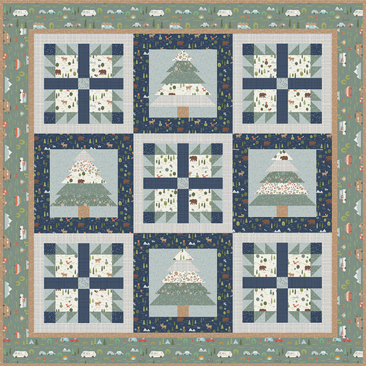 Camping Adventures Quilt Kit Featuring Upper Pines by Deena Rutter for Riley Blake Designs - February 2027 Preorder