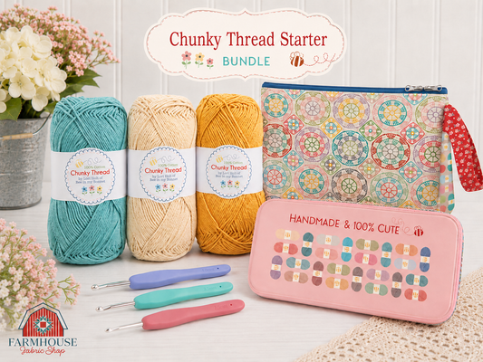 Chunky Thread Starter Bundle – Aqua Colorway | Lori Holt