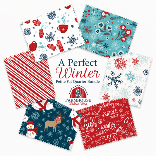 A Perfect Winter Petite Fat Quarter Bundle | 6 Piece Bundle | 50% Deposit Preorder | Expected July 2026