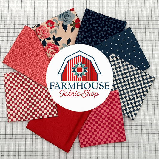 Vintage Charm Inspired Fat Quarter Bundle β 8 Pieces