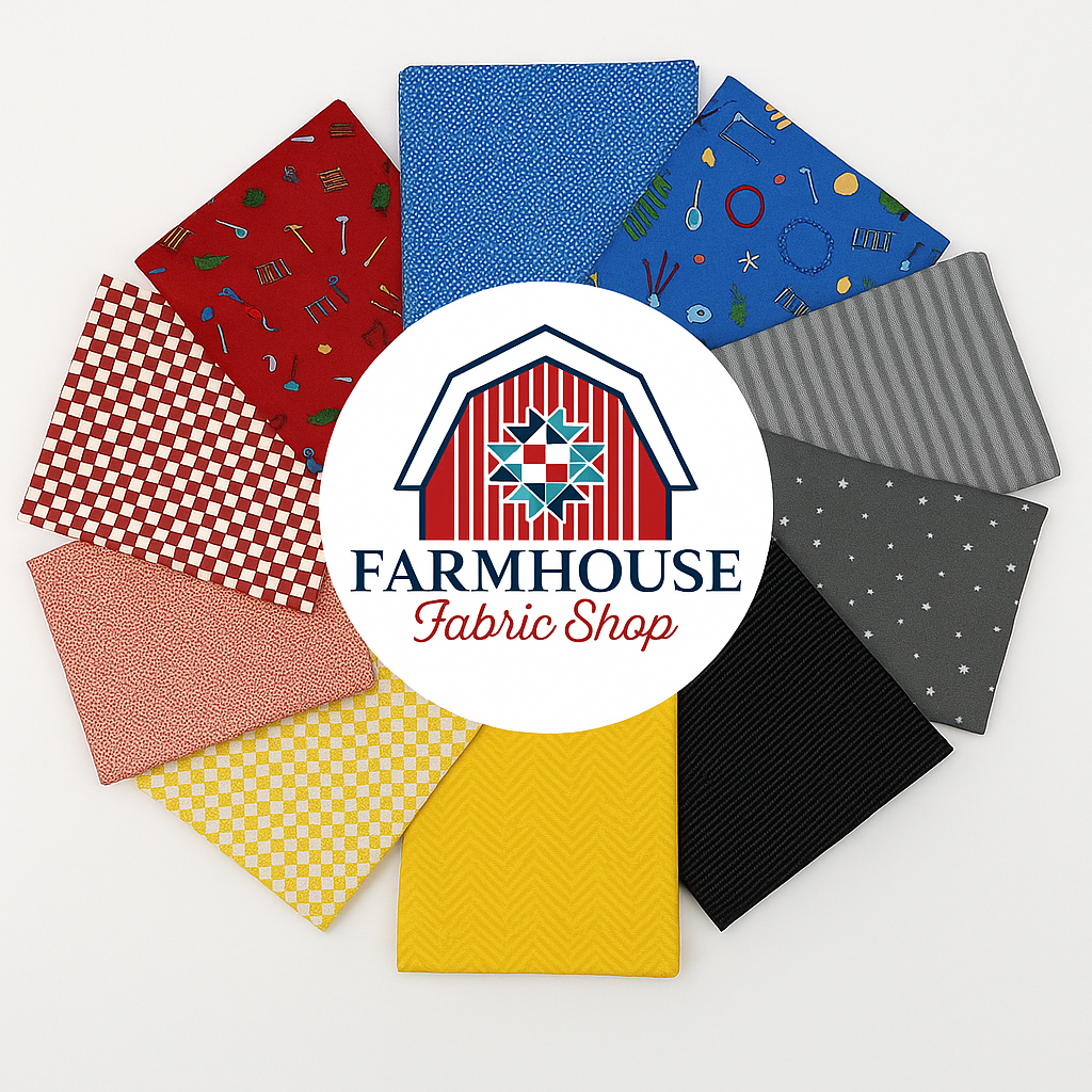 🏡 Farmhouse Curated 10 Piece Fat Quarter Bundle – Inspired by It Takes a Village