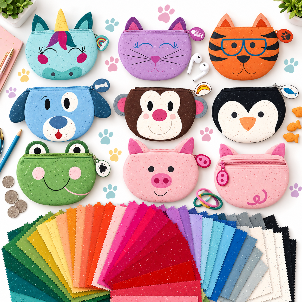 Stitch Your Animal Pouches Machine Embroidery USB + Scattered-A-Cross 10" Stacker Bundle | November 2026 Preorder | 50% Deposit