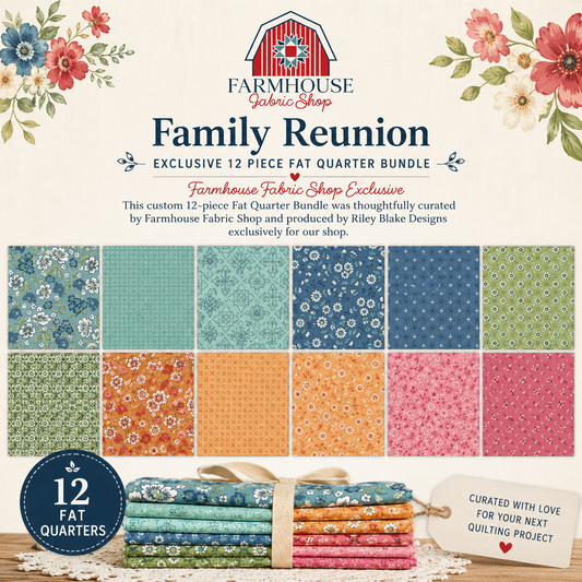 Family Reunion Fat Quarter Bundle | Farmhouse Fabric Shop Exclusive | Curated by Farmhouse Fabric Shop