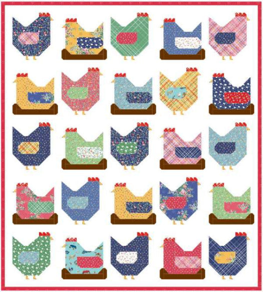π Chickens Quilt Kit (Large 72" x 87") | Simple Pleasures by American Jane for Riley Blake Designs