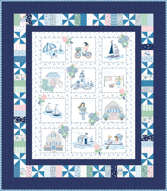 Coastal Dreams Panel Quilt Kit by Tasha Noel for Riley Blake Designs – 50% Deposit March 2027 Preorder