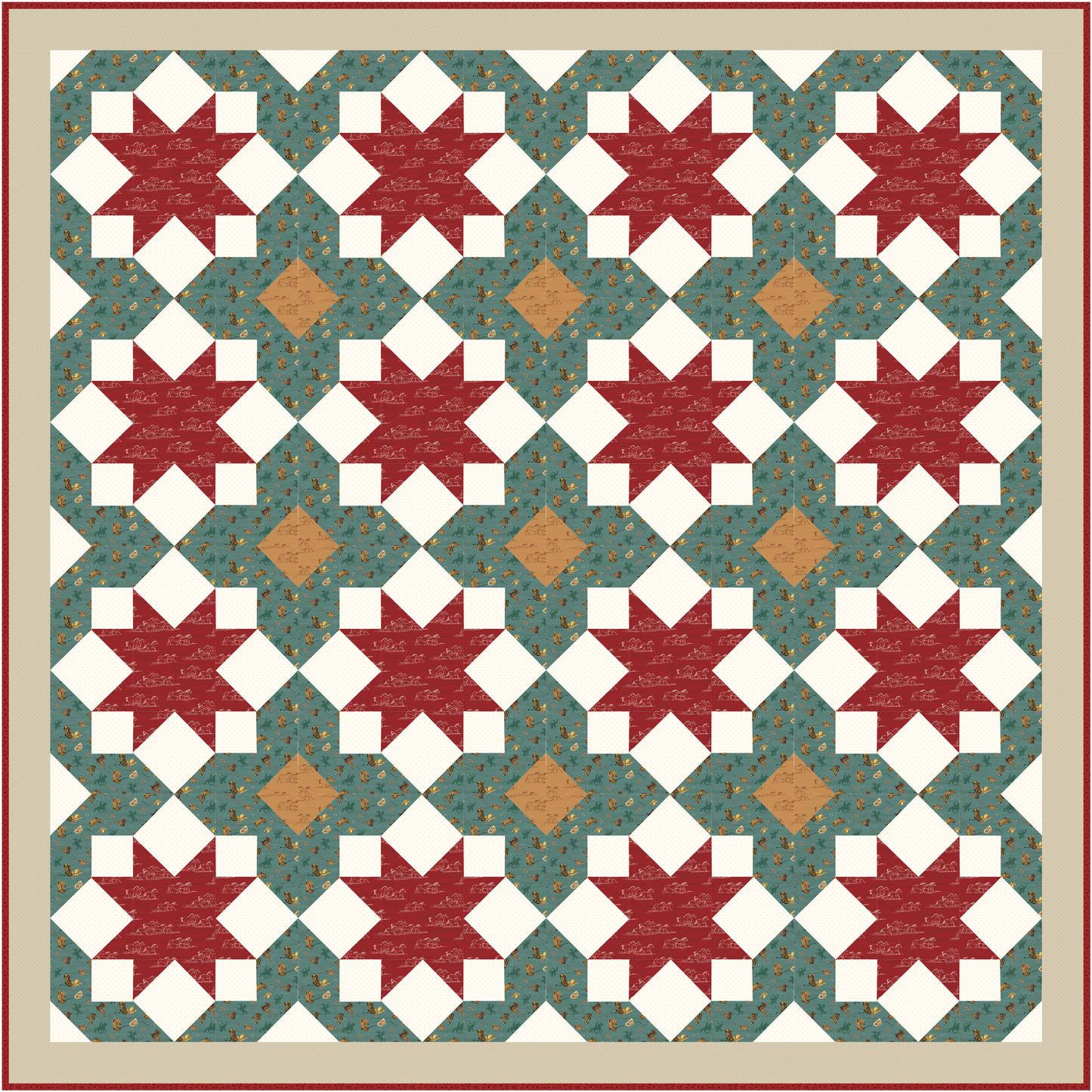 September 2026 Preorder Country Heavens Quilt Kit Throw Size | The Homestead Collection | Farmhouse Fabric Shop