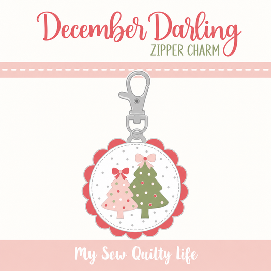 My Sew Quilty Life Sweet Trees Zipper Charm – MSQL 158N – 50% Deposit June 2027 Preorder