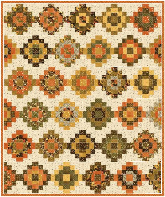Echo Quilt Kit β 70" x 84" β Bountiful Collection by Sandy Gervais (Preorder)