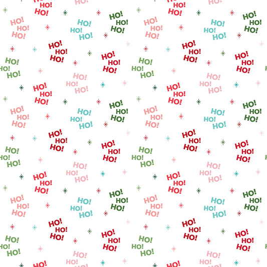 Polar Pines Quilt Kit Backing Set – Tinsel & Twinkle White Flannel | 3¾ Yards | 50% Deposit Preorder | June 2027 | F19653-WHITE
