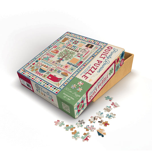 Family Reunion Quilt Puzzle – Lori Holt – 500 Piece Puzzle – December 2026 Preorder