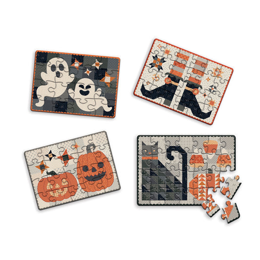 Lori Holt Halloween Puzzle Set | Pumpkin & Licorice | 50% Deposit Preorder | March 2027