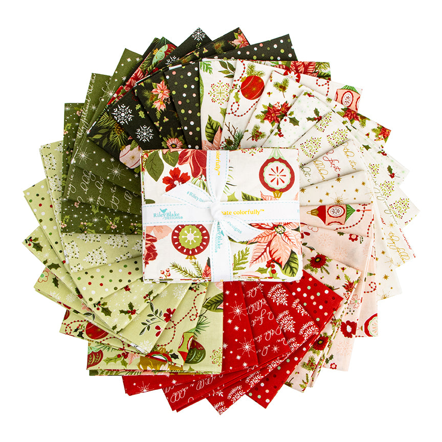Glisten Fat Quarter Bundle – 27 Precut Fabrics by Sandy Gervais for Riley Blake Designs