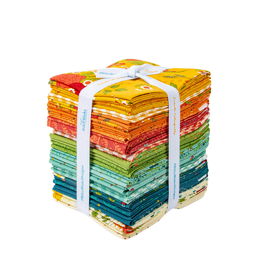First Blooms Fat Quarter Bundle – 31 Precut Fabrics by Heather Peterson for Riley Blake Designs