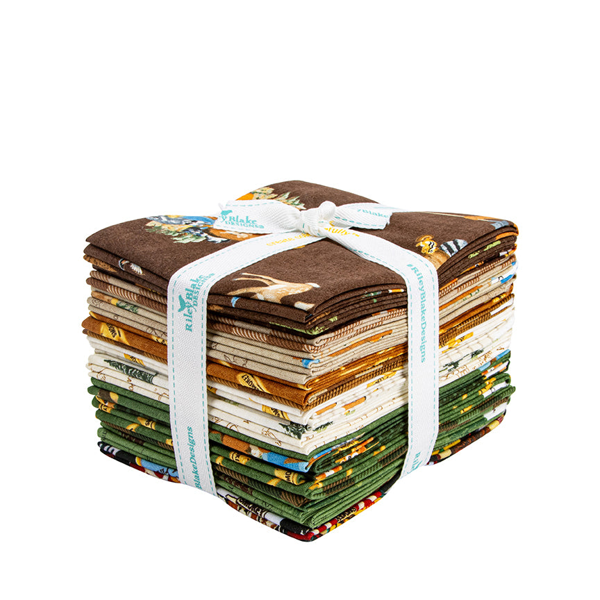 Friends of Smokey Bear Fat Quarter Bundle – 19 Precut Fabrics by Riley Blake Designs
