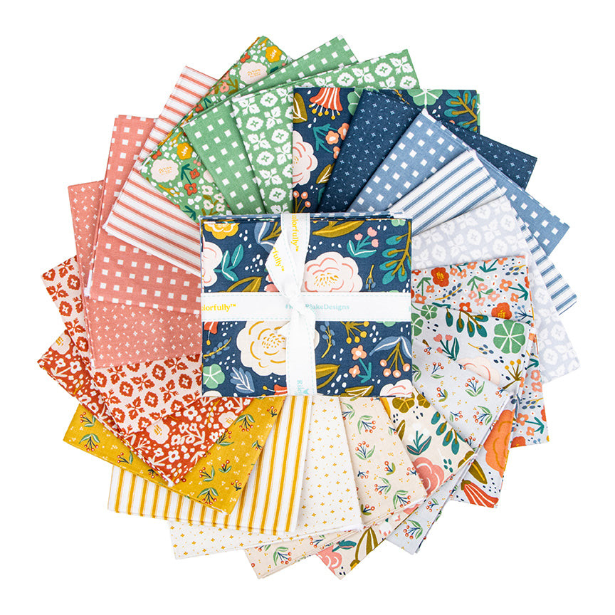 Ivy Reese Fat Quarter Bundle – 21 Pieces – Deena Rutter for Riley Blake Designs – 100% Cotton