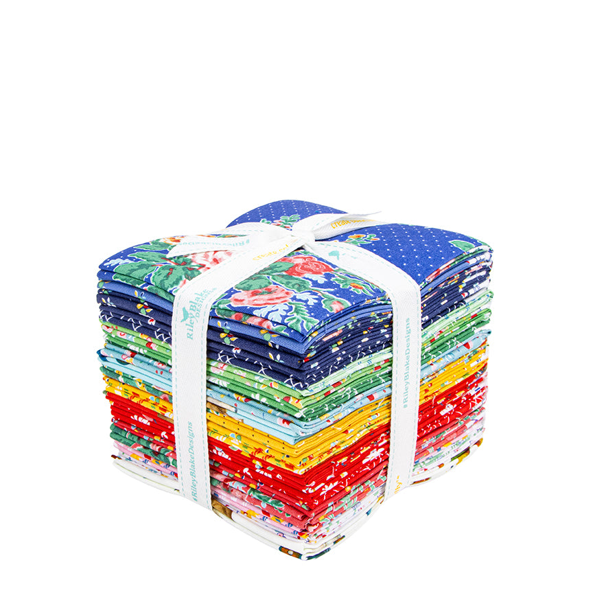 Simple Pleasures Fat Quarter Bundle – 26 Pieces – Riley Blake – American Jane – 18" x 22" Precut Quilting Fabric – FQ-16650-26 – 100% Cotton