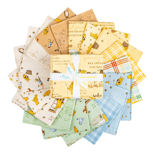 Winnie the Pooh Fat Quarter Bundle β 18 Pieces by Echo Park Paper Co. for Riley Blake Designs