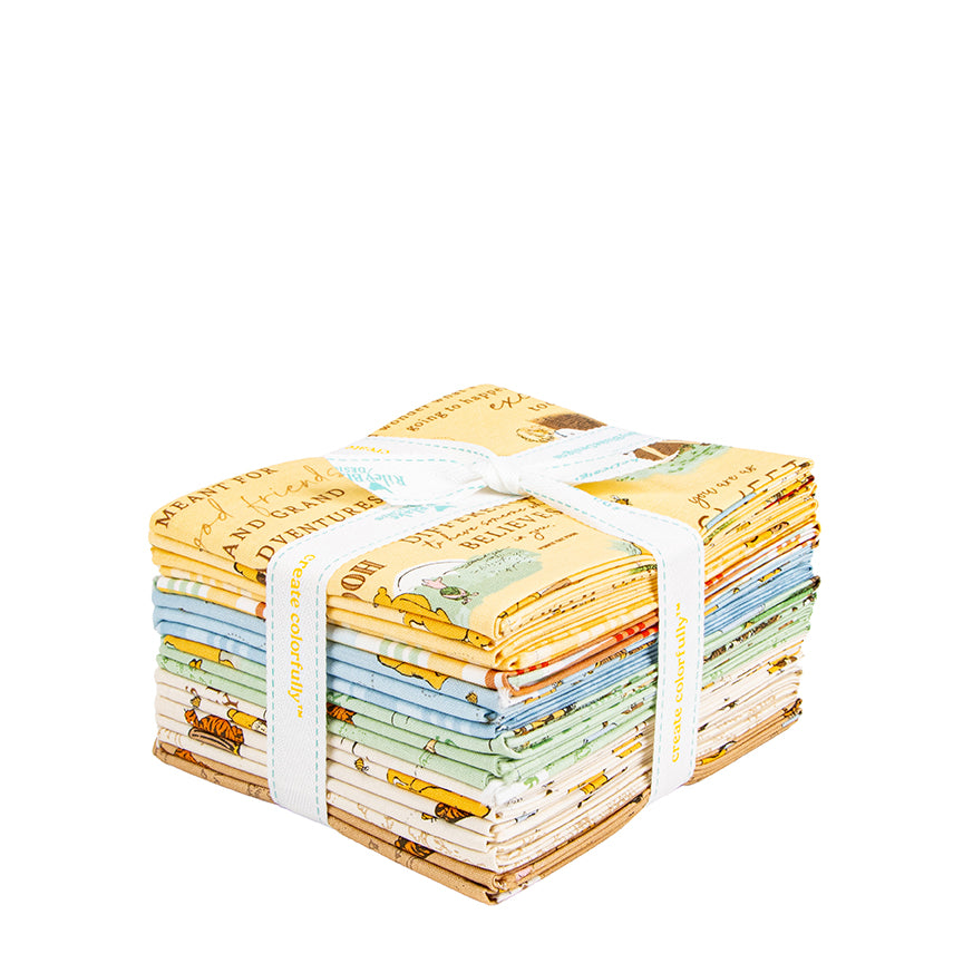 Preorder Winnie the Pooh Fat Quarter Bundle – 18 Pieces by Echo Park Paper Co. for Riley Blake Designs