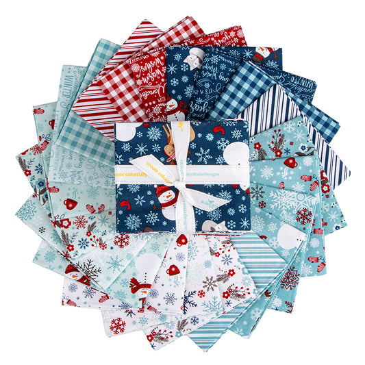 A Perfect Winter Fat Quarter Bundle (21 FQs) by Lori Whitlock