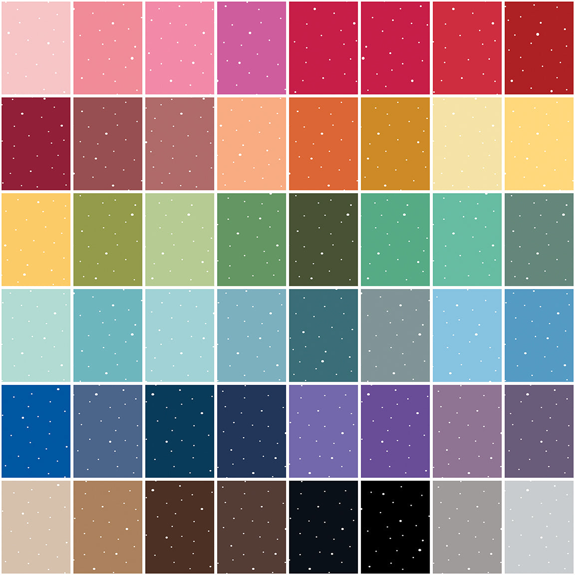 Dapple Dot Fat Quarter Bundle – 48 Piece | Riley Blake | Preorder Sept 2026