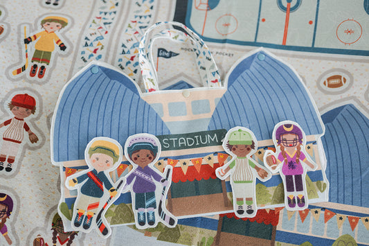 Hometown Heroes Play Stadium Felt Panel β 50% Deposit January 2027 Preorder | Hometown Heroes by Jennifer Long for Riley Blake Designs