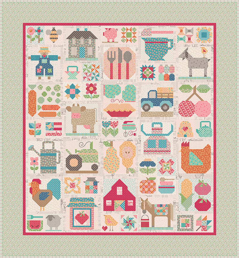 Farm Fresh Sew Along Quilt Kit – Lori Holt – Riley Blake Designs (Preorder, Ships January 2026)
