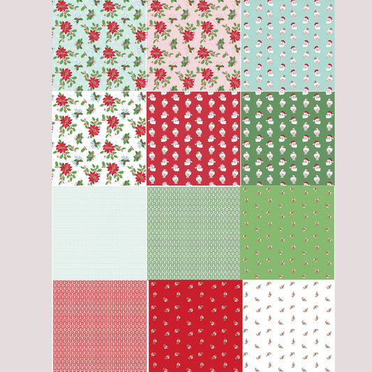 PREORDER β Claus & Co. 10β Stacker β 42 Pieces β Melissa Mortenson β Riley Blake Designs β 10-17740-42 β May 2026