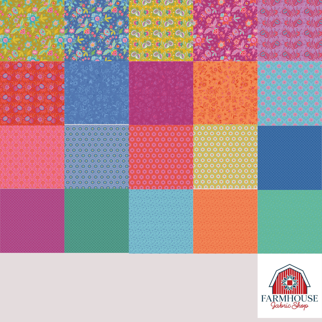 Kipling Gardens 5" Stacker – 42pc Charm Pack | Riley Blake Designs