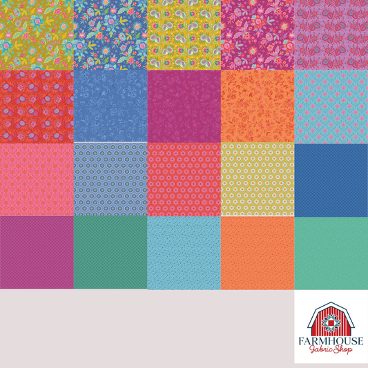 Kipling Gardens Rolie Polie β 40pc Jelly Roll (Preorder) | Riley Blake Designs