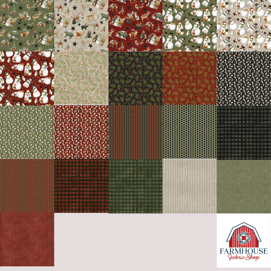 Northern Christmas Fat Quarter Bundle (21 Pieces) by Teresa Kogut – Riley Blake Designs – Preorder June 2026