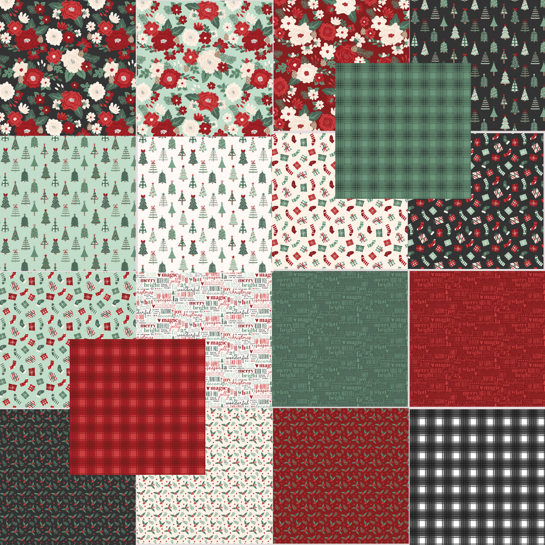 Evergreen Wishes 10” Stacker – 42 Pc Layer Cake by Traci Reed | Riley Blake Designs (Preorder)